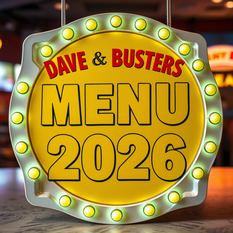 Dave And Buster’s Menu With Prices For 2026